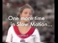 Olga Korbut Uneven Bars with Korbut Flip slow motion replay 1972 Olympics