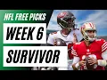 NFL Survivor Pool Picks Week 6 NFL Survivor Strategy NFL Picks Week 6