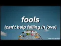 Download Lagu Foster - fools (can't help falling in love) ft. Sody (lyrics)