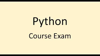 Python Course Exam NxtWave CCBP