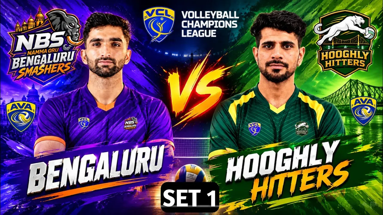 | Highlights SET 1 | Bengaluru VS Hoogly hitters | Volleyball Champion League |
