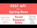 REST API with Spring Boot - Read HTTP Request Body with RequestBody Annotation