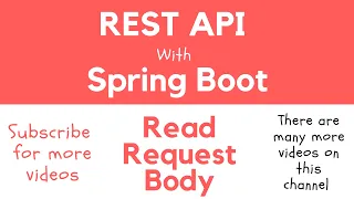 REST API with Spring Boot - Read HTTP Request Body with RequestBody Annotation