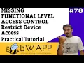 restrict device access bwapp bwapp tutorial bwapp full tutorial Cyber World Hindi