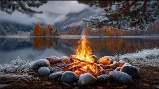 This 4K Winter Campfire Is So Calming You Ll Fall Asleep In Minutes Try It Tonight 