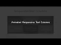 Responsive Equal Height Columns HTML CSS