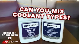 What s the difference between Green and Blue Subaru Coolant