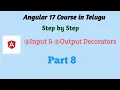 Decorators in Angular Angular17 A complete Angular17 Course in Telugu