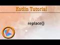 Kotlin Tutorial StringBuffer replace