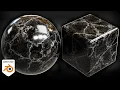 Procedural Black Veined Marble Material Blender Tutorial