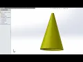 SOLIDWORKS Tutorial - Learn How to Make a Cone Create Cone in SolidWorks