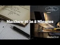 Matthew 10 Summary in 5 Minutes - Quick Bible Study
