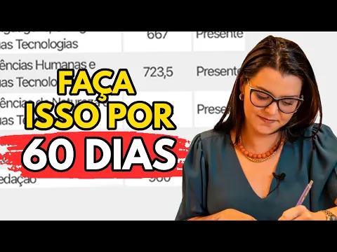 Vídeo: 2 meses para o ENEM, o que fazer por 60 dias