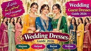 Wedding Guest Dress Guide 2026 | Luxury Mayoon Mehndi Baraat & Walima Looks 