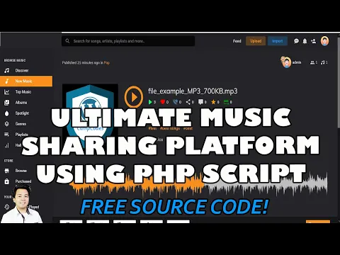Download MP3 Ultimate Music Sharing Platform using PHP Script | Free Source Code Download