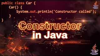 Constructor in Java OOPS Concepts Explained