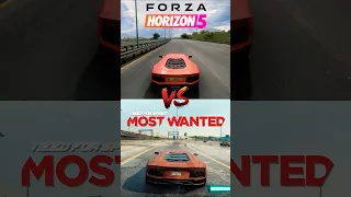 Lamborghini Aventador In FH5 VS NFS MW 2012 Fh5 Nfsmostwanted Eagames Xbox Lamborghinni 
