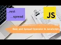 Rest Operator and Spread Operator in JavaScript Topic 66 JavaScript Course in Hindi