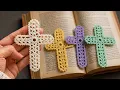 WOW Crochet CROSS Bookmark Tutorial Very Cool Crochet Cross Bookmark Pattern free