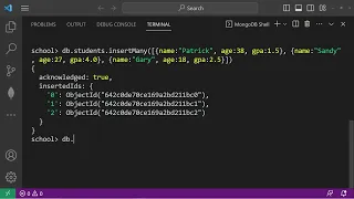 MongoDB How to insert documents