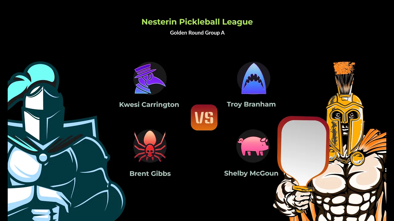 Nesterin Pickleball League: September 13 || Golden Round || Game 1