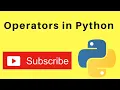 Python Summer Internship 2020 Operators in Python Python Tutorial Craw Cyber Security