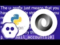 Python json loads returns items prefixing with u