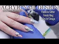 RAINBOW GLITTER OMBRE NAILS - ACRYLIC NAILS 2020