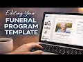 Editing The Funeral Program Template - Lesson 4