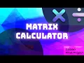 CS50P Final Project Matrix Calculator
