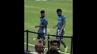 أحد الجماهير مع البليهي     الهلال  اكسبلور                         الهلال السعودي          دندنها