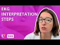 Analysis of Heart Rhythm Heart Rate P wave PR interval QRS Complex - EKG LevelUpRN
