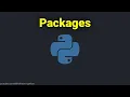 Packages in the Python Programming Language