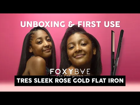 Download MP3 FOXYBAE Tres Sleek Rose Gold Flat Iron - Unboxing and First Use