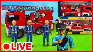 🚒 Caminhão de Bombeiro 🔥 Missão de Resgate | Brinquedos para Crianças | Kidibli