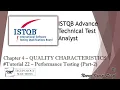 ISTQB Technical Test Analyst 4 5 Performance Efficiency Testing Part-2 Performance Testing