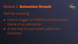 Attaching To Animations Module 2 Lesson 3 FMOD Unity Essentials