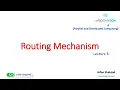 Parallel and Distributed Computing 8 Routing Routing Table Routing Mechanism