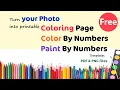 A Free Paint By Numbers Generator Turn photo to printable coloring pages paint-by-number template