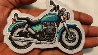 Royal Enfield Thunderbird Bike embroidery patch