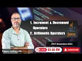 13 1 Increment and Decrement Operators in Java Arithmetic Operators in Java Operators in Java