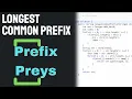 Leetcode 14 Longest Common Prefix Java Solution