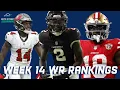 Fantasy Football Week 14 WR Rankings Streamers Chris Godwin Marquise Brown DJ Chark