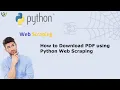 How to Download PDF using Python Web Scraping