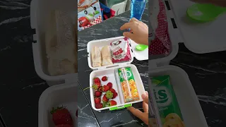 روتين زين لما يروح ع المدرسة  لانش بوكس جديد           دندنها
