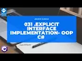 031 Explicit interface implementation - Object Oriented Programming in C in DARIJA ARABIC