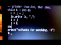 Lua program displaying Fibonacci series
