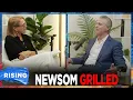 Gavin Newsom PRESSED By Katie Couric Over California Economy Education RISING