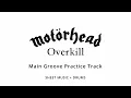 Overkill - Motörhead | Learn the groove step by step | Drums Only Practice Track