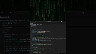 Create a Dynamic Matrix Rain Effect CSS JavaScript Animation